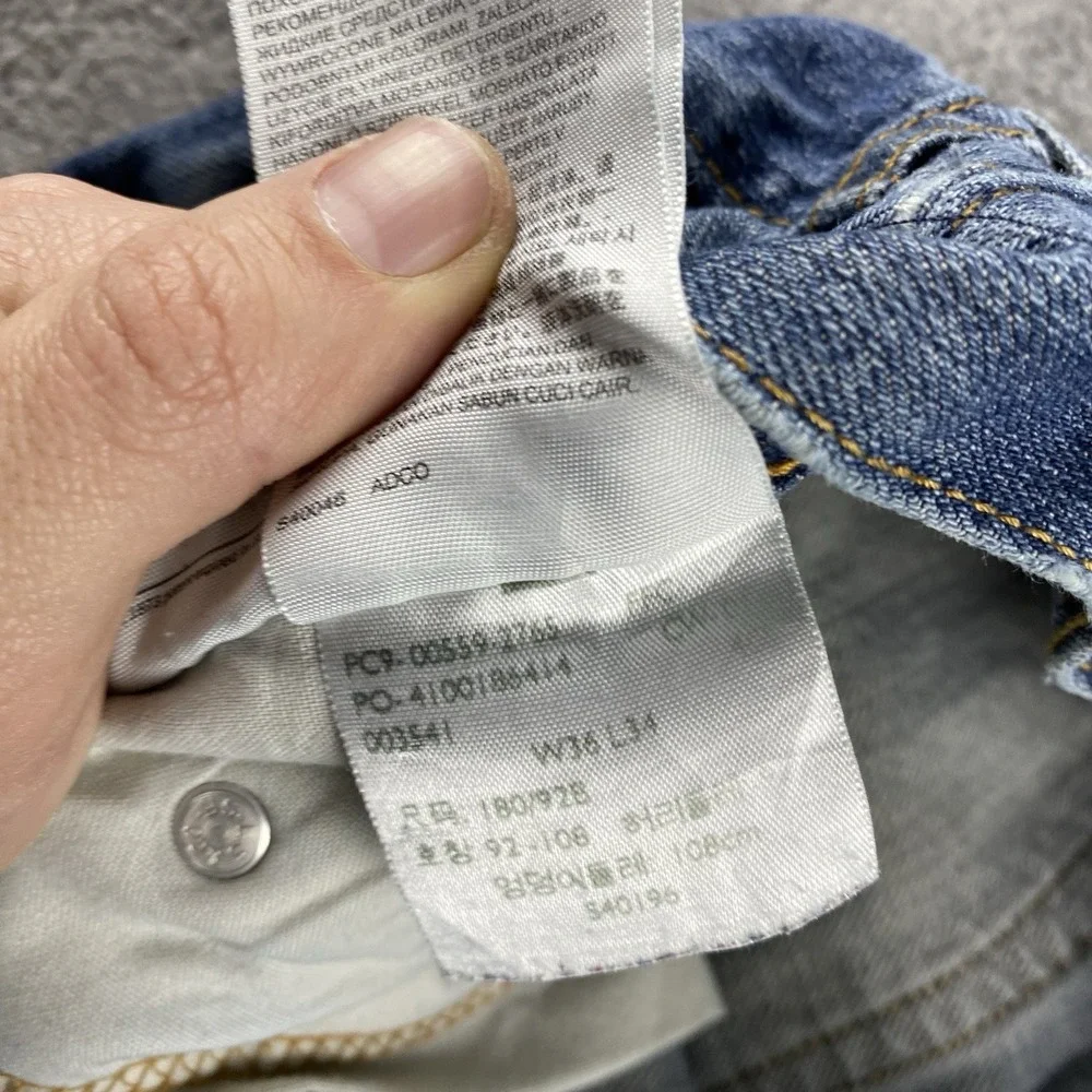 Levis 559 Relaxed Straight Fit Jeans Mens 38x32 Blue Medium‎ Wash Mid Rise